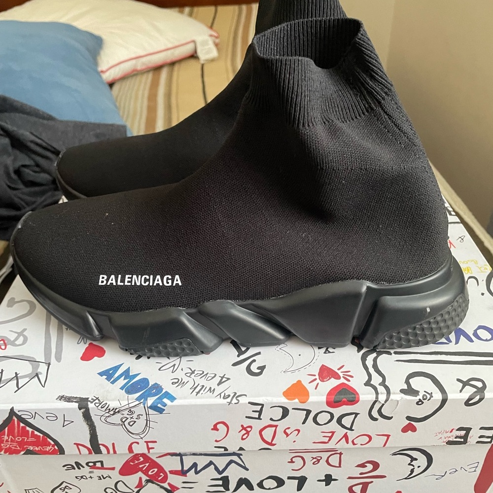 Balenciaga Speed High Tops All Black